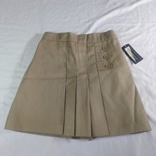 GIRL SKIRT SKORT SCHOOL WEAR UNIFORM SIZE 8 COLOR KHAKI. NWT.