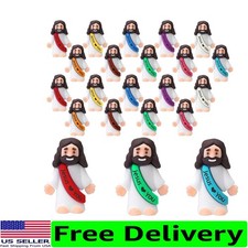 20PCS Mini Jesus Figures - Colorful Easter Egg Stuffers  Religious Gifts