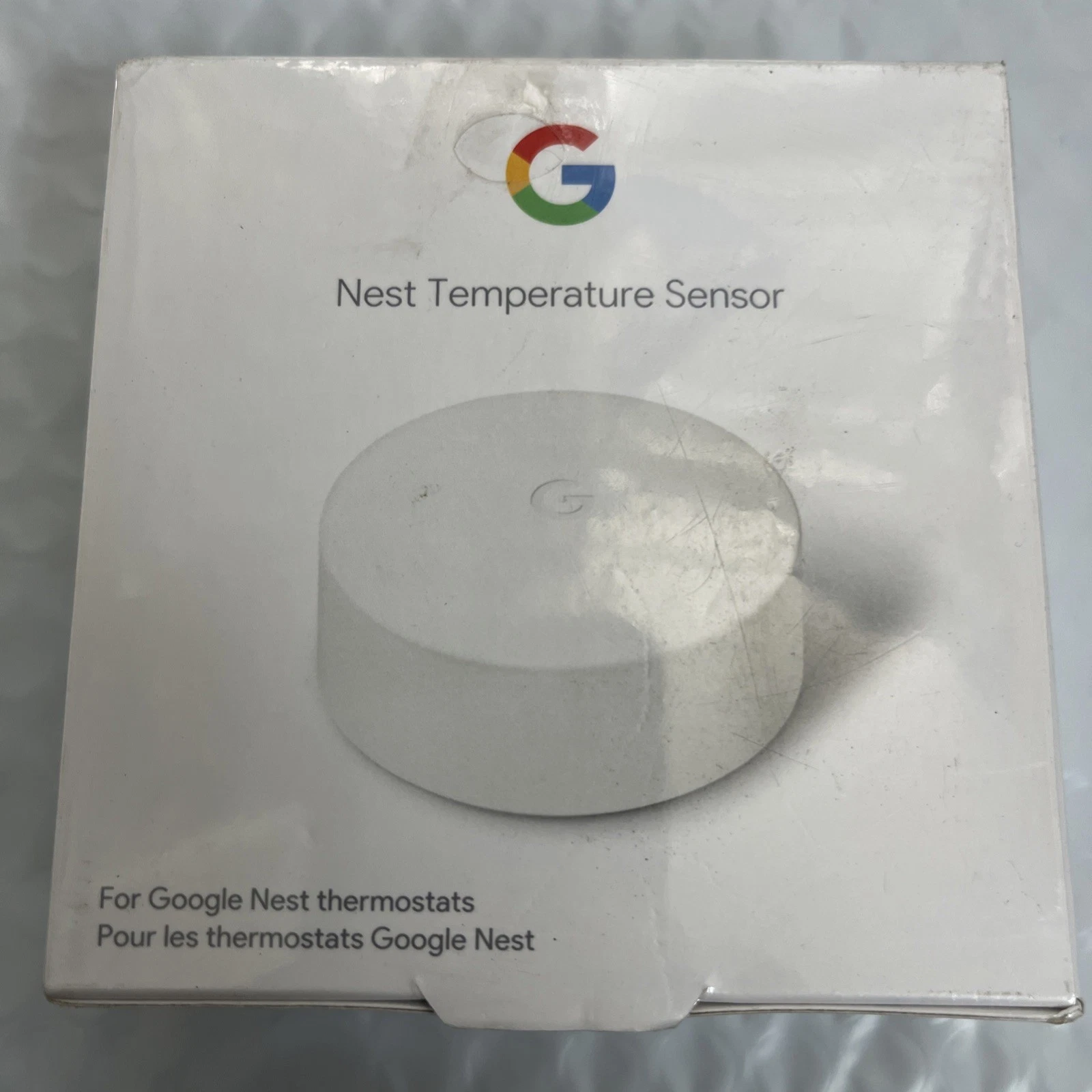 Google Nest Temperature Sensor - Smart Home Thermostat Sensor