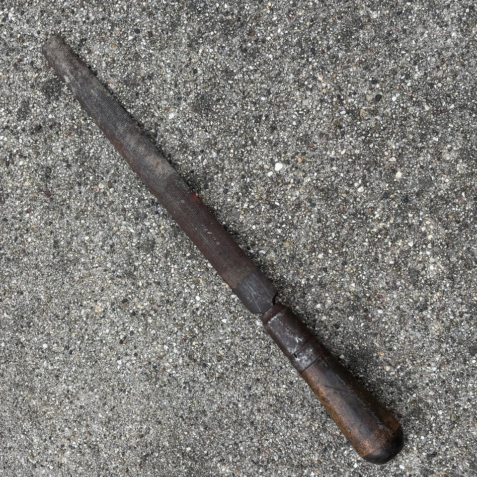 Nicholson Half Round 17.5" Wood Handle Rasp File Bastard Made In Canada - Image 2 of 3