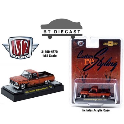 M2 CUSTOM RE STYLING 1973 CHEVY CHEYENNE SUPER 10 1/64 w/ FLAME