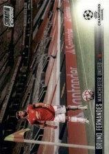 2020-21 Stadium Club Chrome UEFA Champions League #80 Bruno Fernandes Card