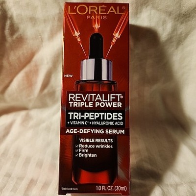 Loreal Revitalift Triple Power Age-Defying Serum ~ 1 oz ~ Tri-Peptides BRAND NEW