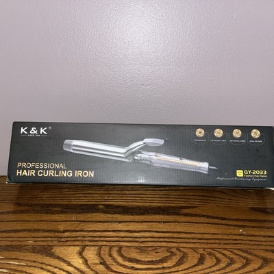 NEW K&K PROFESSIONAL HAIR CURLING IRON QY-2033