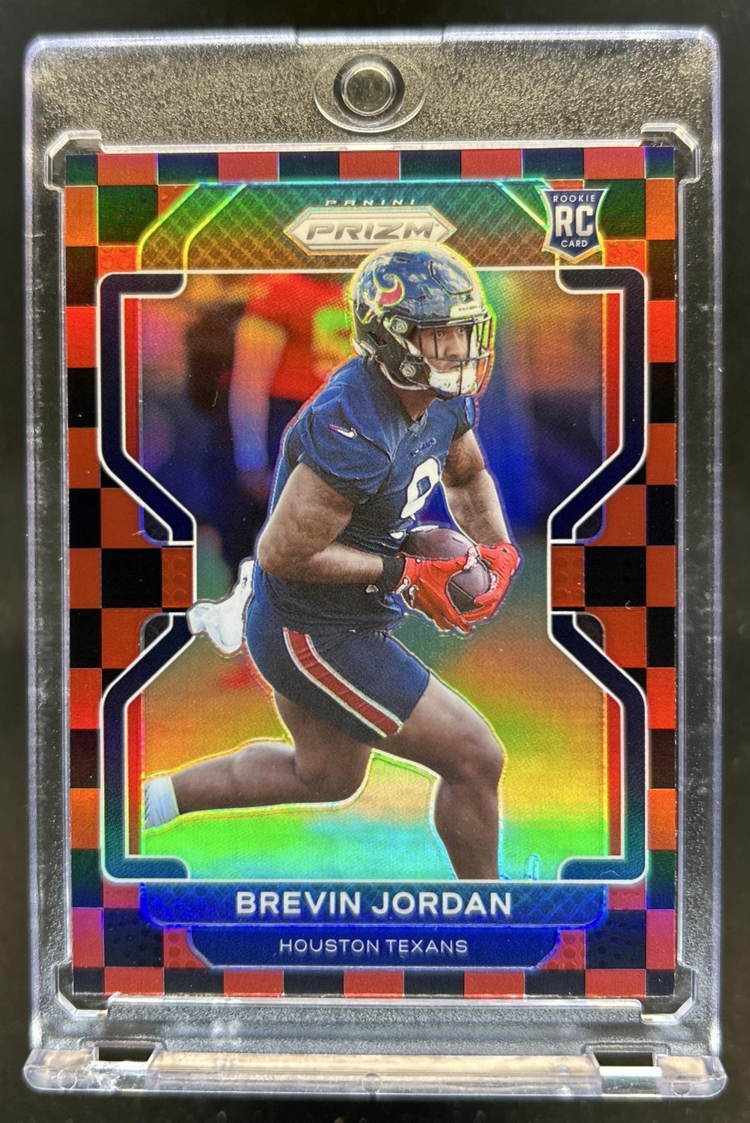 Brevin Jordan Panini Prizm #417 Black/Red Checker