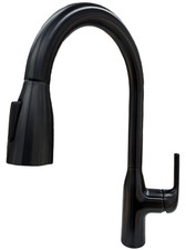 New IKEA MACKSJON Kitchen Faucet Pull Down with Spray Black Color 406.013.68