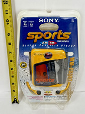NOS SEALED SONY SPORTS WALKMAN AM/FM STEREO CASSETTE TAPE PLAYER WM-FS397/C 