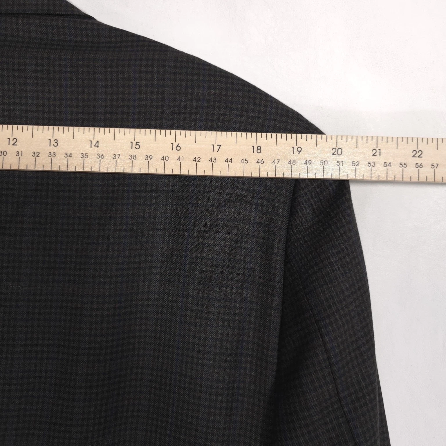 HICKEY FREEMAN 1899 USA Worsted Wool Blazer Jacket Sport Coat Brown 44L Beacon - product detail image 5