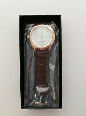 MREURIO Fashion Watch Quartz - Brown Faux Leather Strap  display picture 2