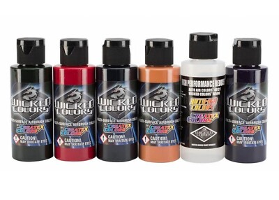 CREATEX WICKED COLORS - WICKED FLESH TONE SET (6 x 60 ml Flaschen)