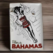 Rosanna Appetizer Tray Francesca Rosati Artwork Bahamas Jet Setter Chic 4x9