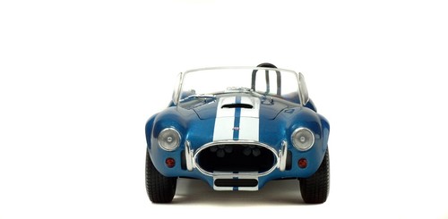 1965 AC SHELBY COBRA 427 MK II BLUE WITH WHITE STRIPES 1:18 by SOLIDO S1850017 - Picture 7 of 8