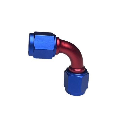 6AN AN6 Female To AN6 Female 90 Degree Swivel Elbow Adapter Fitting