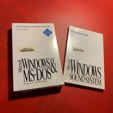 SEALED Microsoft Windows MS-DOS User Guide & Software User’s Guide Sound System
