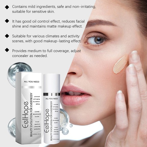 Age Defying-Foundation Light Sheer Coverage Tinted Face Sunscreen for Women - Picture 9 of 12