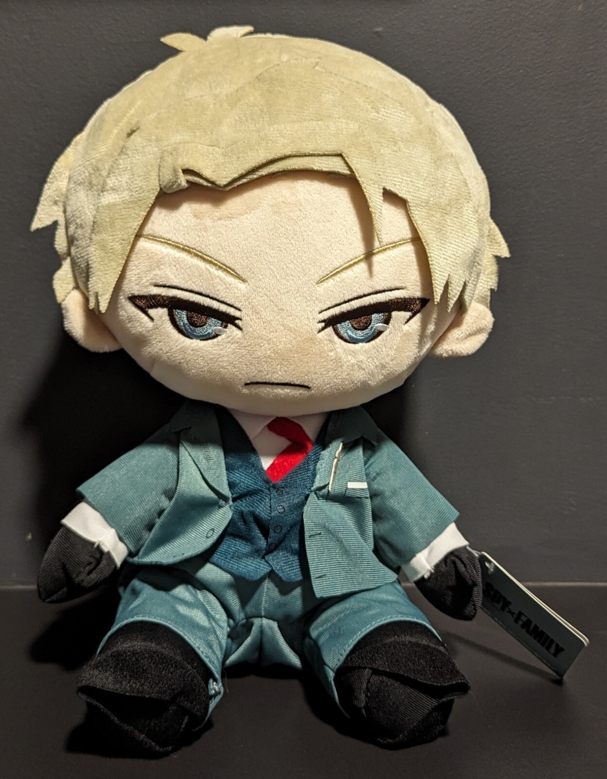 Muñeca de peluche Bandai SPY×FAMILY 12" Loid Forger Chibi juguete de peluche anime - nueva con etiquetas