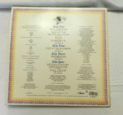2-LP, Rainbow - On Stage, Oyster OY-2-1801, 1977, HARD ROCK, NM - Picture 3 of 3