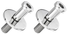 Restoparts Polished Stainless Steel Door Lock Striker Set 1964-1972 Chevelle 442 Restoparts Polished Stainless Steel Door Lock Striker Set 1964-1972 Chevelle 442