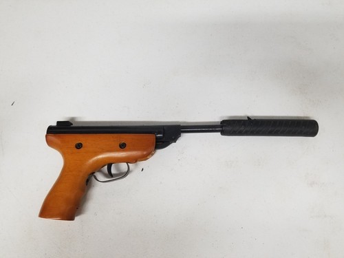 RARE Vtg Pioneer Air Pistol Cal. 22 Wood Stock With Cocking Assist