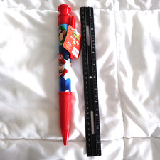 Super Mario Bros Nintendo 11" Blue Ball Point Jumbo Pen...Mario and Luigi NEW