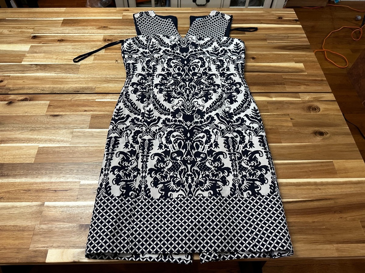 antonio melani black and white dress Womens Black and White Block Antonio Melani Sleeveless Dress Size 4 RARE