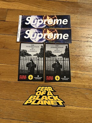 SUPREME PUBLIC ENEMY UNDERCOVER BOX LOGO STICKER