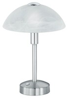 Trio Leuchten Donna Led-Tischlampe Tischleuchte Led-Metall Glas Weiß H 30 Cm