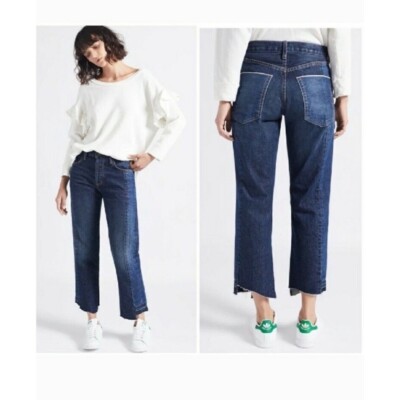 Current Elliot $258 Selvedge Uneven Seam Original Straight Cassady Jeans Size 23