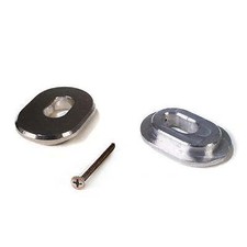 Towner Aluminum V.Block With Hinge Plate Adapter 1" Screw