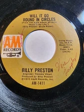 Billy Preston -Will it go Round in Circles /Blackbird -A&M VG+ F292