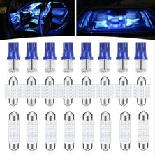 24 Pieces Blue Dome Light Led Car Bulb Kit Set T10 31 Mm 42 Mm Led Bulbs