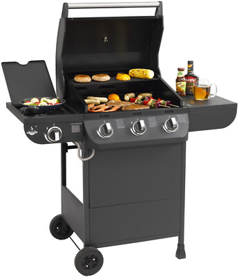 Gasgrill ''Columbus 3+1'' von El Fuego  inkl. Seitenbrenner, BBQ, AY 562