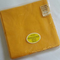 Vtg Jc Penney Fashion Manor Set Of 4 Cloth Fabric Napkins 16x16 Harvest Gold Nip Vtg Jc Penney Fashion Manor Set Of 4 Cloth Fabric Napkins 16x16 Harvest Gold Nip