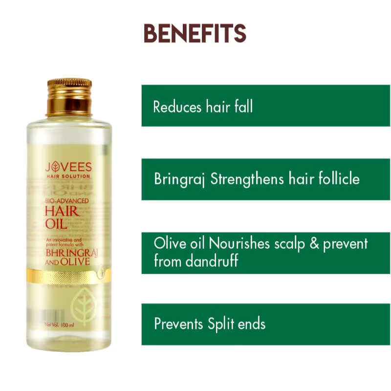 Jovees Bhringraj & Olive Hair Oil (100ml) eBay