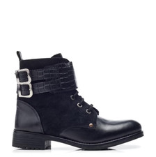 Moda in Pelle Mauvaise Leather Boots Size EU 39 *REFSSS217