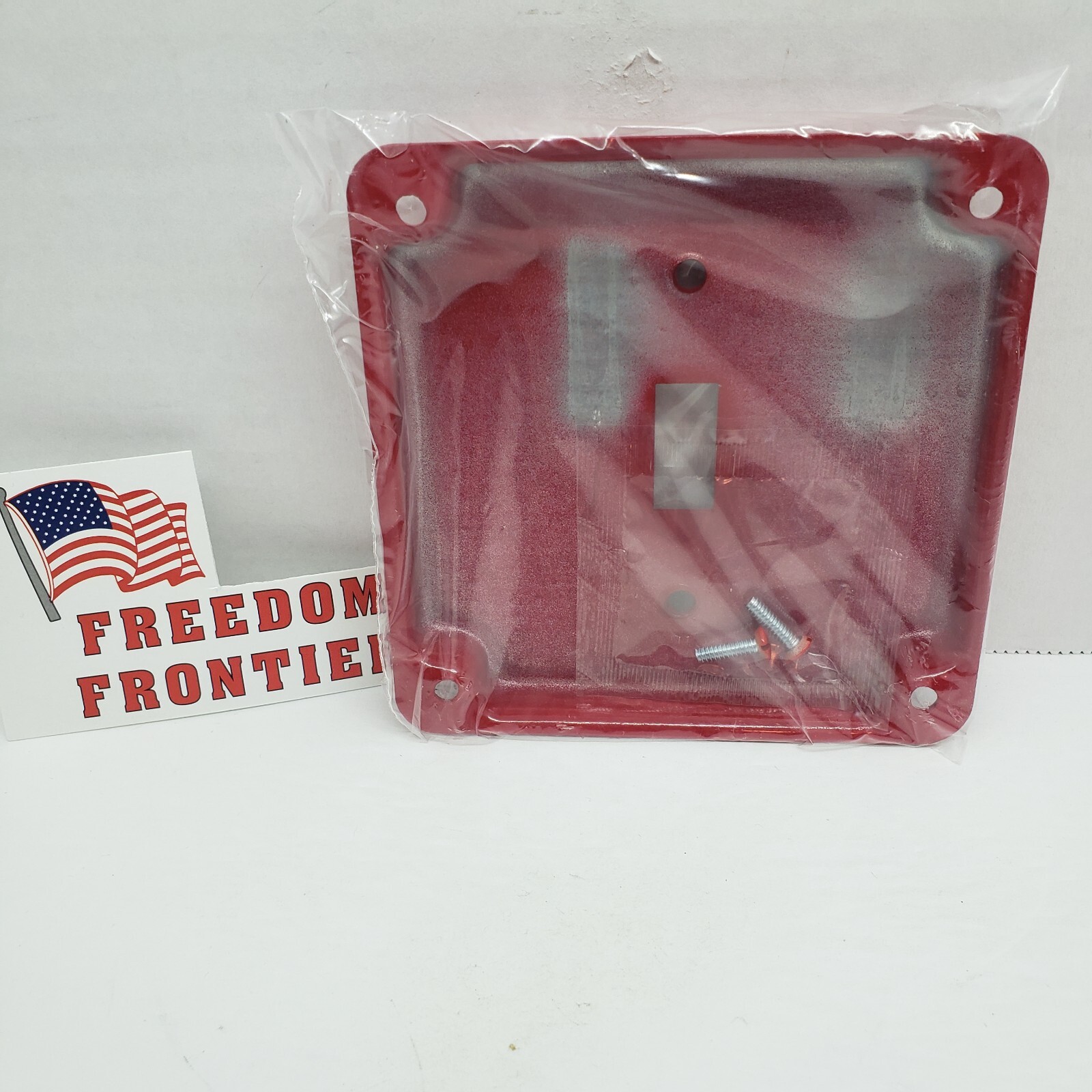 Mulberry 4" Square GAS Burner Cover Plate Red Metal #41025