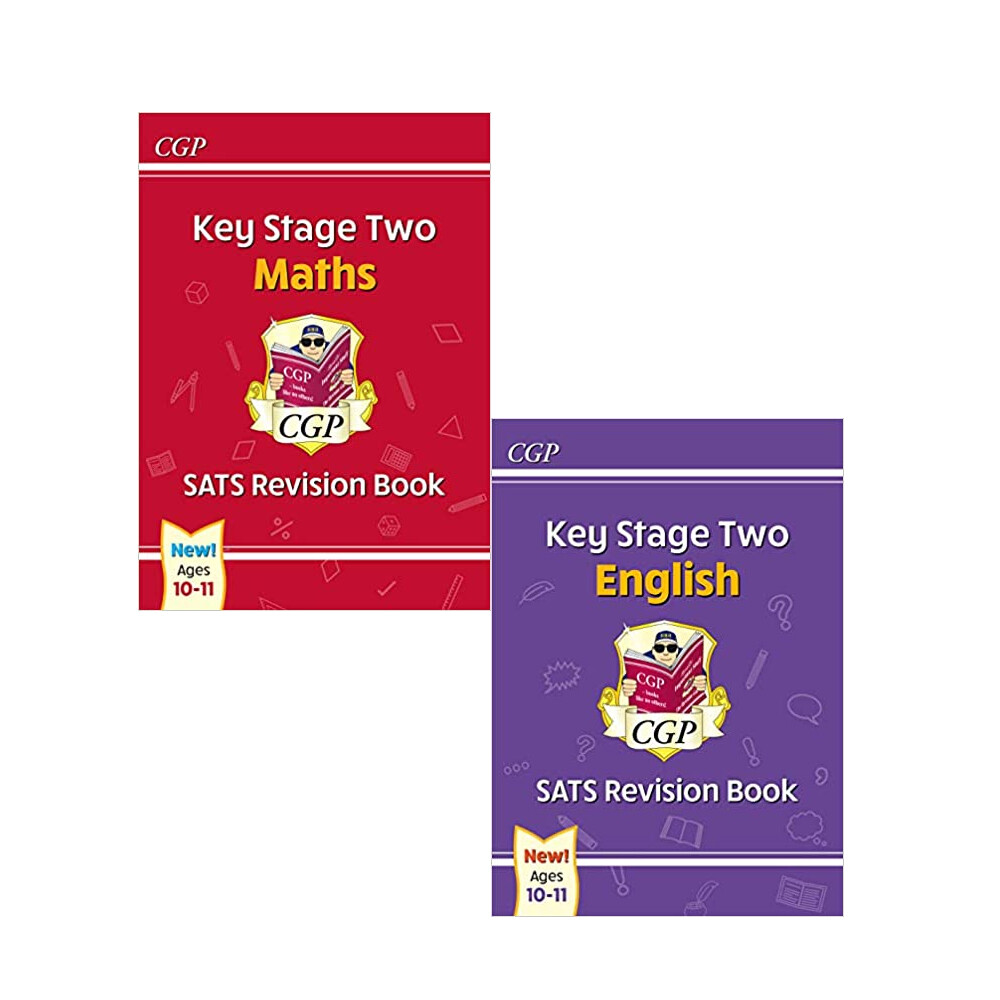 New KS2 Maths SATS Revision Book 2 Books Collection Set ( Maths & English) NEW