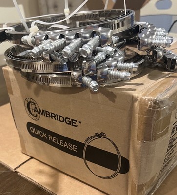 160  Cambridge QR-152PB Quick Release 1 3/4 -10 Wide Duct Clamps New Lot Of 160