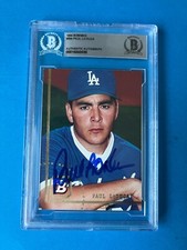 Paul LoDuca Dodgers 1994 Bowman Card Signed Auto Beckett BAS Slabbed