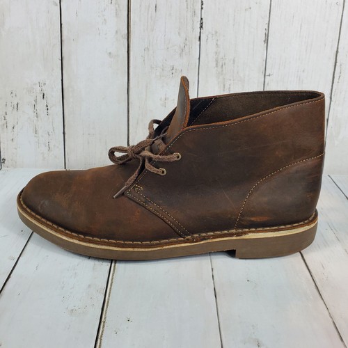 Clarks Bushacre 2 Chukka Desert Leather Boots 15522 Ankle High Mens Shoe Sz 10.5 - Picture 9 of 14
