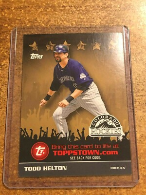 2009 Topps ToppsTown Gold Baseball # TTT44 Todd Helton | eBay