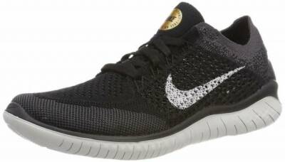 Nike Women's Free RN Flyknit 2018 Black/Grey Sz 6 942839-005 | eBay
