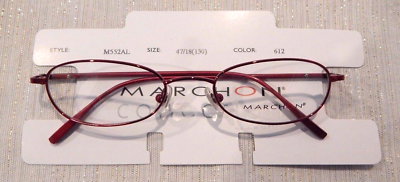 【maronページ】 5 pc. MARCHON M552AL Ruby (612) 47/18 Eyeglass Frame Lot New Old