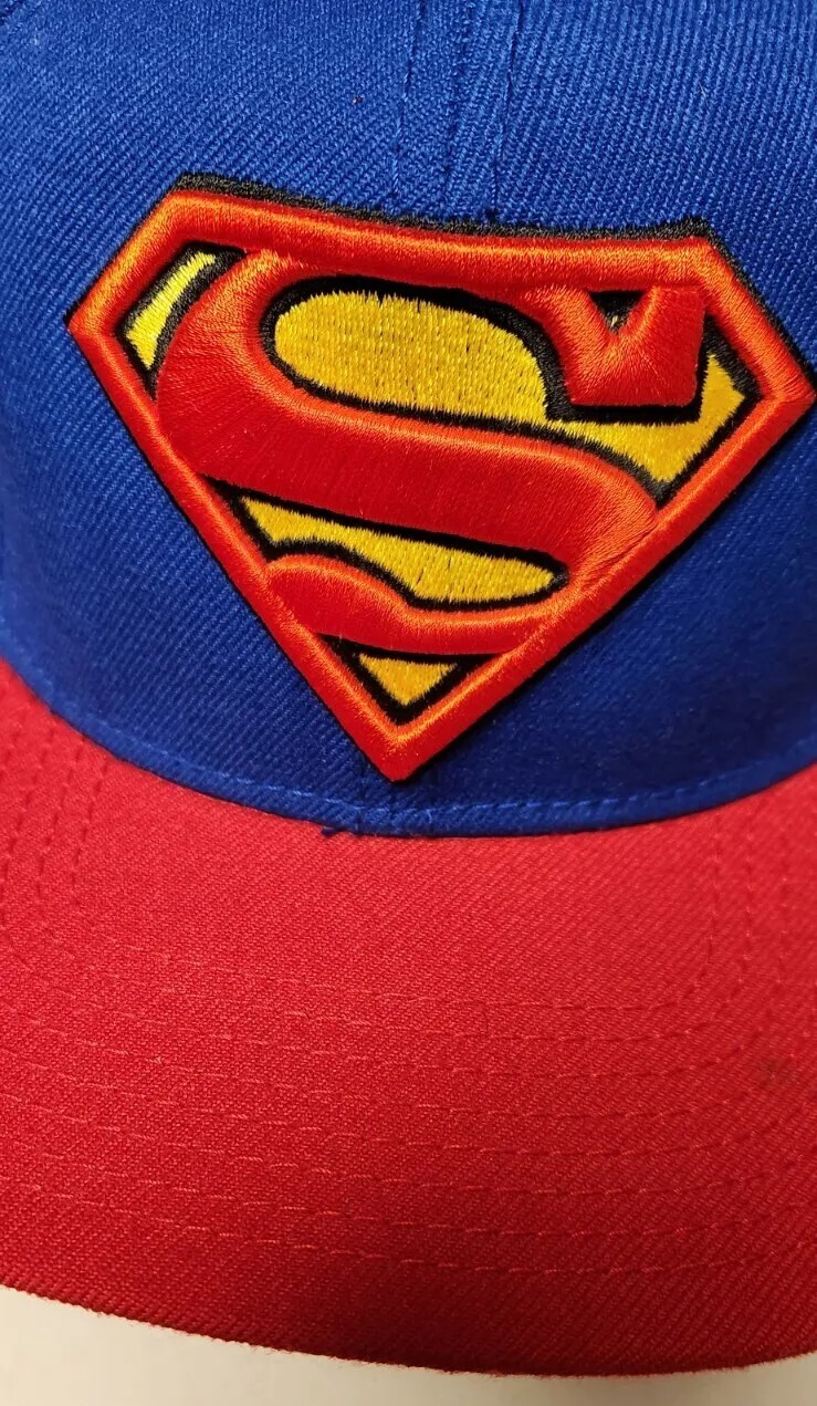 DC Superman Adjustable Snapback Wool Hat With Cap… - image 3