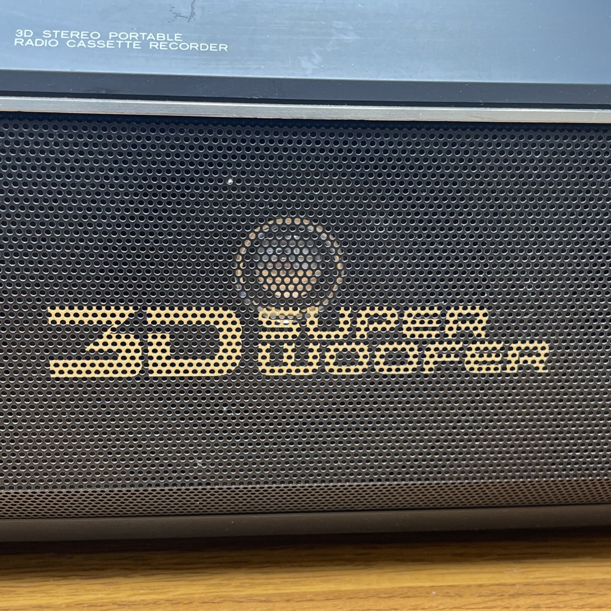 Hitachi Boombox Vintage Doublie Deck 3D Super Woofer TRK-3D3OW For