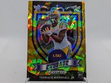 2021 Prizm Draft Picks 180 Terrace Marshall Jr. Crusade Gold Ice RC Panthers