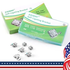 Dental Orthodontic Brackets Braces Self-Ligating Mini Roth.022 Hooks 345 USA
