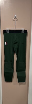 Nike NBA Pro Hyperstrong Forest Green Medium Padded Tights AA0753-323 NWOT