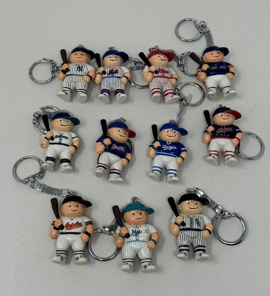 MLB Lil Sports Brat Baseball Keychain ~ PICK your own! ~ Yankees