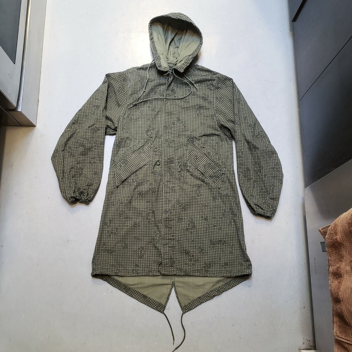 ジャケット・アウター 80s MILITARY SNOW CAMO PARKA BLACK-DYE Men's GORE TEX Parka US ARMY Extreme Cold Weather Small-Long
